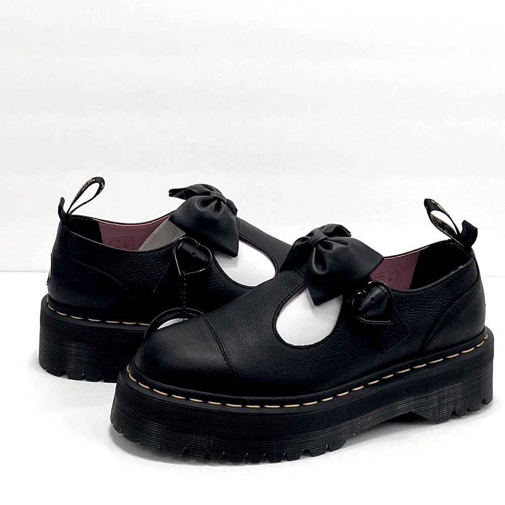 NEW DR MARTENS BETHAN LAZY OAF PLATFORM LEATHER MARY JANES LIMITED EDITION ! - Picture 3 of 10